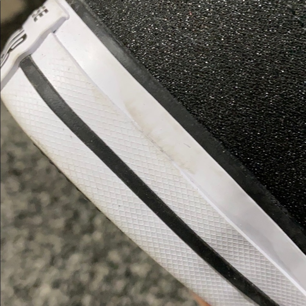 Black Shimmer Converse - Picture 5 of 6